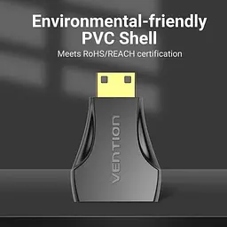 Перехідник Vention Mini HDMI to HDMI Black (AISB0) - мініатюра 2
