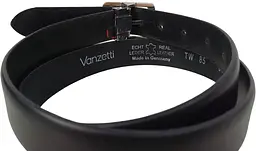 Жіночий шкіряний ремінь Vanzetti RMT230 класичний для брюк 2,8 см Чорний - мініатюра 5
