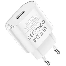 МЗП Hoco C109A Fighter 10.5W (1USB-A) White - мініатюра 4