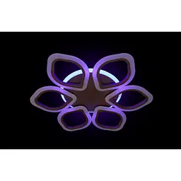 Люстра світлодіодна для кімнати залу спальні з пультом Linisoln 5576/6 CF LED 3 COLOR dimmer - мініатюра 2
