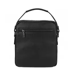Сумка чоловіча шкіряна чорна Tiding Bag 17622-3A через плече з ручкою - мініатюра 3