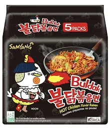 Локшина  рамен Samyang Buldak Hot Chicken Ramen 5шт
