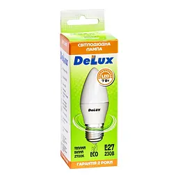 Лампочка Delux BL37B 7Вт 2700K 220В E27 (90004071) - мініатюра 2