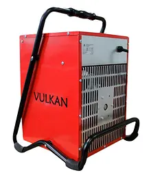 Електричний тепловентилятор Vulkan 3,3 кВт, площа обігріву 25 кв.м., червоний, підлоговий, (SL-TSE-33C) - мініатюра 2