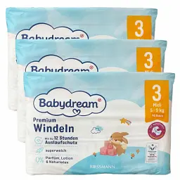 Підгузники Babydream Premium 3 Midi (5-9 кг), 129 шт