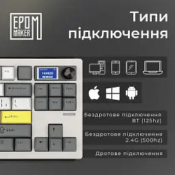 Клавіатура Epomaker Shadow-S Mulan Switch White [SHS-W-M]  [125692] - мініатюра 9