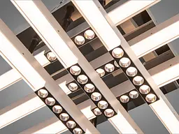 Сучасна стельова LED-люстра Diasha 2532WH+BK dimmer білий + чорний, 60 Вт, з пультом і димером, 68 см, до 10m2 - мініатюра 5