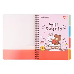 Зошит для записів YES А5 80 арк софт-тач Line Friends (765737) - мініатюра 3