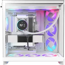 Корпус для ПК NZXT H9 Flow RGB Dual-Chamber White (CM-H92FW-R1) - мініатюра 4