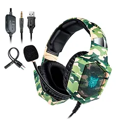 Навушники Onikuma K8 Camouflage Green