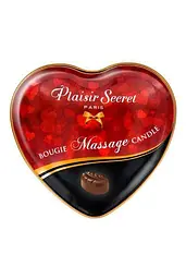 Масажна свічка-серце Plaisirs Secrets Chocolate (35 мл) - мініатюра 2