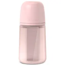 Пляшечка силіконова Suavinex Colour Essence фізіологічна соска повільний потік 240 мл світло-рожева (308654)