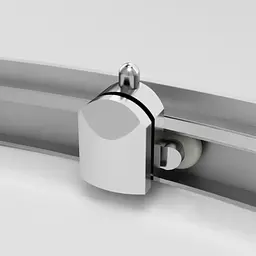 Душова кабіна Am.Pm Gem 100x100 см без піддону хром матовий W90UG-401-100MT, Хром матовий, Універсальна, прозрачний, хром матовий - мініатюра 7
