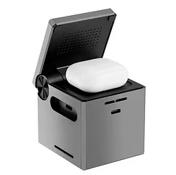 Бездротовий зарядний пристрій WiWU Wi-W030 Small Aquare 3 in 1 Wireless Charger Wi-W030 Сірий - мініатюра 3