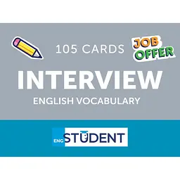 Карточки для изучения English Student Interview English Vocabulary