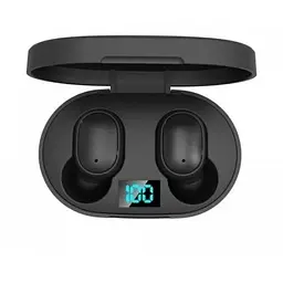 Бездротові навушники TWS E6S з Led дисплеєм Bluetooth 5.1 чорні - мініатюра 2