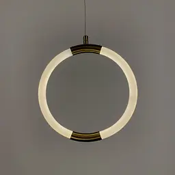 Дизайнерський латунний підвіс круг з гнучкою LED стрічкою Line.F Mj 60/1 - мініатюра 2
