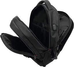 Рюкзак Yenkee 20L 15.6" FLASHPACKER YBB 1502 (чорний) (6811354) - мініатюра 6