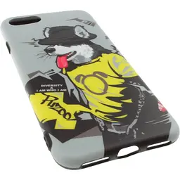 Чохол-накладка PUZOO TPU Glossy Surface IMD Hip Hop iPhone 7/8/SE 2020 RAP Alaskan Grey - мініатюра 3