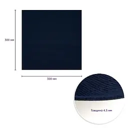 Самоклеюча плитка Sticker Wall під ковролін синя 300х300х4 5мм SW-00001419 - мініатюра 2