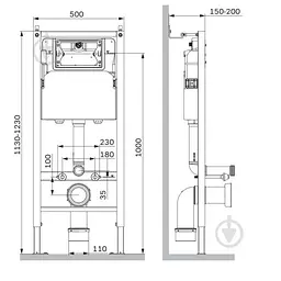 Комплект AM.PM PrimeFit 3в1: інсталяція + підвісний унітаз Spirit V2.0 AquaSpin із сидінням з мікроліфтом + клавіша для інсталяції IIS90151.SB1900 - мініатюра 9