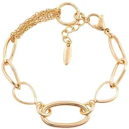 Браслет XUPING Позолота 18K "Комбінований ланцюжок" з ланцюжком 18.5-20.5см х 6-14мм (216658)