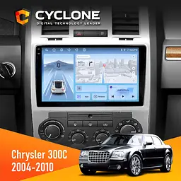 Штатна магнітола Chrysler 300C 2004-2010 Cyclone C9-012 4x64, DSP, 4G Cyclone (НФ-00007826)