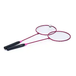 Бадмінтон залізний Bambi MS 0755(Pink) ракетки 2 шт, волан, 64,5-20,5 см