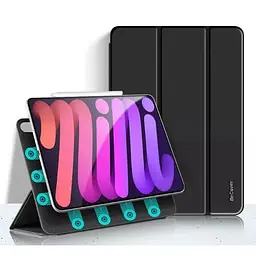 Чохол-книжка BeCover силіконовий для Apple iPad Mini 6 Black (707519) - мініатюра 2