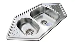 Кухонна мийка Romzha Meduza 1.5C Textura RO49645, Сірий - мініатюра 3