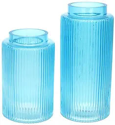 Ваза декоративна Ancient Glass "Прозора Лазур" Bona 25х12 см dec0009158 - мініатюра 2