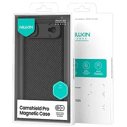 Карбонова накладка Nillkin CamShield Pro Magnetic для Apple iPhone 17 Air (6.5) Black - мініатюра 6