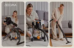 Пилосос Zeegma Zonder PRO AQUA професійний миючий Silver - мініатюра 3