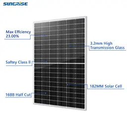 Сонячна панель Sunerise 440 Вт FULL BLACK JC440-108M N-тип TOPCon (Одностороння) - мініатюра 3