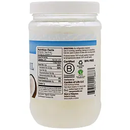 Кокосова олія першого віджиму Garden of Life Coconut Oil сира 414 мл - мініатюра 2
