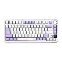 Клавіатура Attack Shark X85PRO RGB Wireless/Bluetooth/USB UA Lavender (X85PROL_AS)