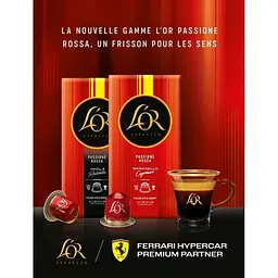Набор кофе в капсулах L'OR Passione Rossa Espresso Maranello 100 капсул (10 п. х 10 шт.) - мініатюра 3