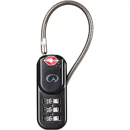 Замок Lifeventure TSA Zipper Lock Чорний