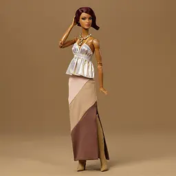 Колекційний набір Barbie You Create Barbie Basics Брюнетка (JJX35) - мініатюра 3