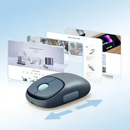 Маніпулятор миша бездротова UGREEN FUN+ Wireless Mouse Blue (UGR-90538) - мініатюра 7