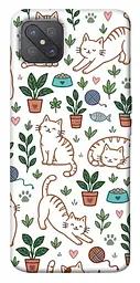 TPU чохол Demsky Cats pattern для Oppo A92s