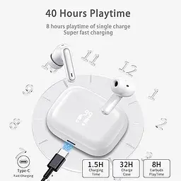 Бездротові водонепроникні навушники Xinwld A97 Pro IP7 Bluetooth White - мініатюра 4