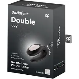 Смарт-вібратор для пар Satisfyer Double Joy Black - мініатюра 7