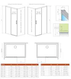 Душові двері Radaway Idea KDJ 130x200,5 скло ліва (387043-01-01L) - мініатюра 2