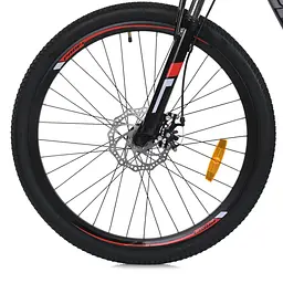 Велосипед MTB2602-2, 26 дюймів, алюмінієва рама 13 Shimano 21SP чорно-червоний - мініатюра 4