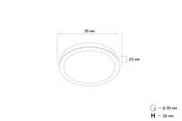 Точковий світильник MJ-Light LTD0260 10W-Y 3000K - мініатюра 2
