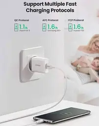 Мережевий зарядний пристрій Ugreen CD122 18W USB QC 3.0 Charger білий - мініатюра 2