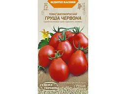 Томат високорослий НАСІННЯ УКРАЇНИ (20 пачок) «ГРУША ЧЕРВОНА» ОВ (сс) 0,1 г