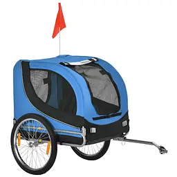 Складаний велопричіп-переноска для собак і кішок Bestopet Люпосанчик BS-RL-13 Blue