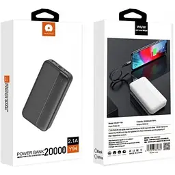 Зовнішній акумулятор WUW Power Bank Y94 20000 mah - мініатюра 2